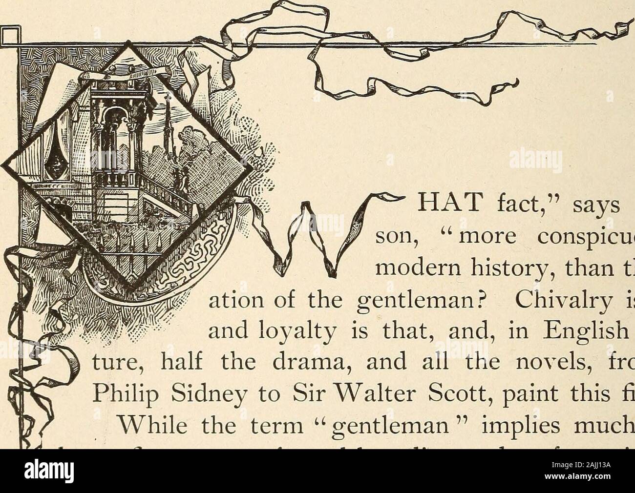 Notre société . L'appelant. OFGENTLEMEN DES DOUANES. HAT fait, dit Emer-fils, plus visible, que l'histoire inmodern-cre ation du monsieur ? La Chevalerie, c'est que, c'est que la fidélité,et, en anglais, et la lettre de la moitié de la fiction, et tous les romans, de Sidney à SirPhilip Sir Walter Scott, peindre cette figure.Alors que le terme u gentleman M suppose beaucoup plus que d'une amende de placage et de reproduction de bonne étiquette parfaite^encore, on peut difficilement concevoir qu'un homme qui est en-tout en voulant la reproduction de signes extérieurs, andrefinement pour-pour citer encore le philosophe Concord- vice de manières est Banque D'Images