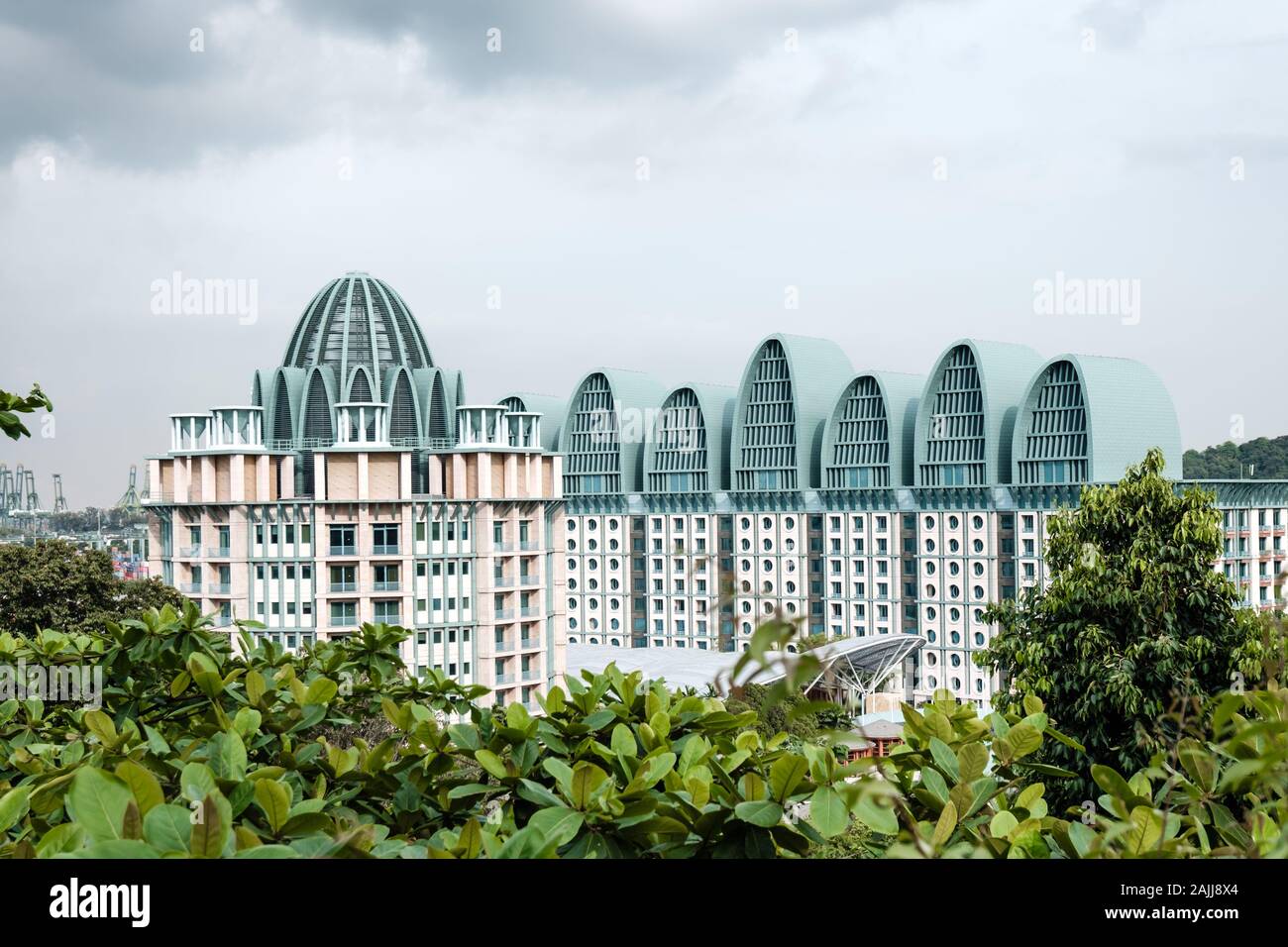 Singapour-15 nov 2019:Singapour sentosa Hotel Michael RWS en forêt Banque D'Images