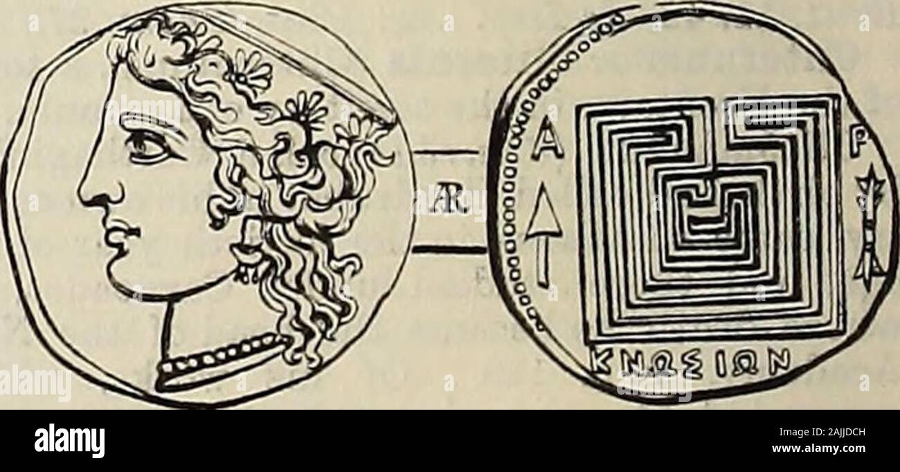 Www.flickr.com/photos/internetarchivebookimages/tags/book... . Port et ruines de Cnide. d'Apollon et de Poséidon. La grande de navaldefeat Pisander par Conon (C.-B.) 394) tookplace au large de Cnide. Pline mentionne qu'un freecity (v. 104). Entre le célèbre nativesof la ville ont été Ctesias, Eudoxe, Sostratus,et Agatharchides. On dit qu'il beenalso, appelé à une période précoce, fromits Triopas Triopia, fondateur, et, plus tard,Stades. (Strab. p. 656 ; Paus. c. 24, 7, viii, x.30. 11.) ou Cnosus orGnossus Gnosus, ultérieurement Cnossus (Kvaicos Tvwaos Kvoxrcrds,,, Tvutrcros Kvdxrios Kvuaffio:, Banque D'Images