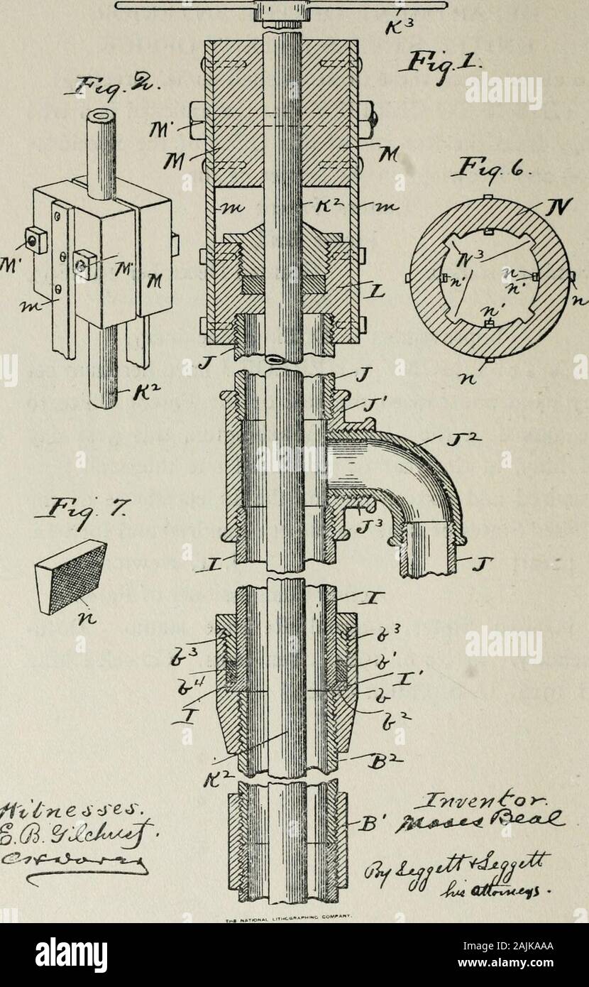 Cour d'appel des États-Unis pour le Neuvième Circuit . 3 J-390. Organisation des STATKS AlMERlCA,DU MINISTÈRE DE L'INTÉRIEUR,UNITED STATES PATENT OFFICE à tous ceux à qui les présentes parviennent, salut : IL EST CERTIFIÉ que le joint est un truecopy sur les dossiers de ce bureau de la spécification-tion et dessins dans l'affaire de brevet theLetters ofMoses,Beal 510 880 Nombre, accordée le 19 décembre 1893, à l'amélioration dans les machines de forage. En foi de quoi, j'ai apposé ma liand et causé le sceau de l'Office des brevets d'être apposée à la ville de Washington, ce 31e jour de mai, en Banque D'Images