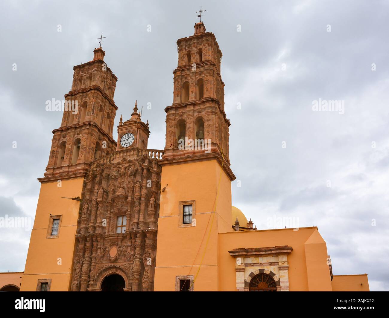L'église de Notre Dame des Douleurs - Dolores Hidalgo, au Mexique. Banque D'Images