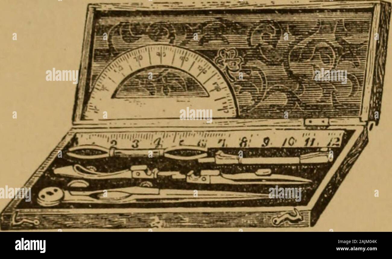 Hand book de calculs pour les ingénieurs et les pompiers : relatives à la machine à vapeur, la chaudière à vapeur, pompes, d'arbre, etc. . C'est une fine règle, un pouce de large, avec un bord biseautées et diplômés-ées sur les pouces et seizièmes. En plus de son utilisation pour makingmeasurements ce large, fine règle est conçu pour aller avec draftsmenstriangles élémentaire en dessin industriel. Prix, 20 cts. Échelles de dessin à plat. Cet ensemble se compose de trois pièces, chacune ayant deux bevelededges, et chaque bord contient une échelle, de sorte que l'ensemble donne six cette-tion des bords. N° 1 contient la règle de 12 pouces en seizièmes sur Banque D'Images