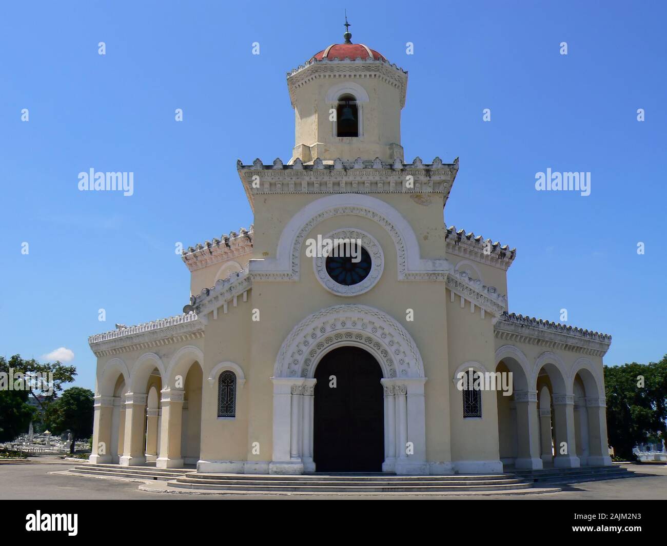 La chapelle dans le cimetière Colon, La Havane, Cuba Banque D'Images