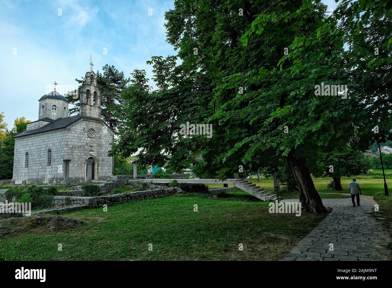Cetinje, Monténégro - 20 juin 2019: L'église de Cipur, également connue sous le nom d'église de la Nativité de la Vierge, construite sur les ruines du vieux monastère de Cetinje Banque D'Images