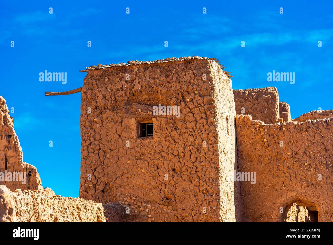 Vue de la ville fortifiée d'Aït-Ben-Haddou, Maroc Banque D'Images