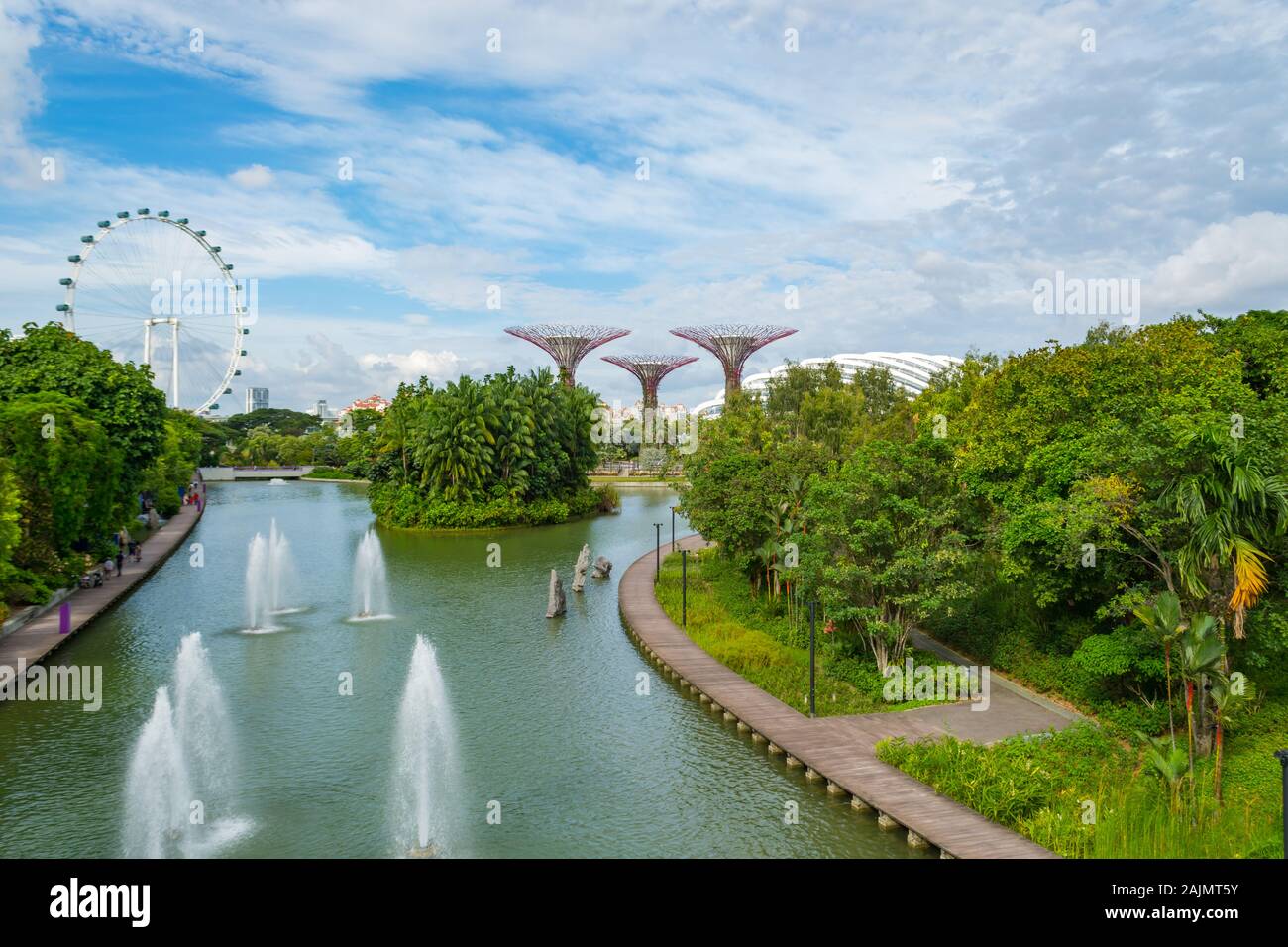 Gardens By The Bay Singapour Banque D'Images