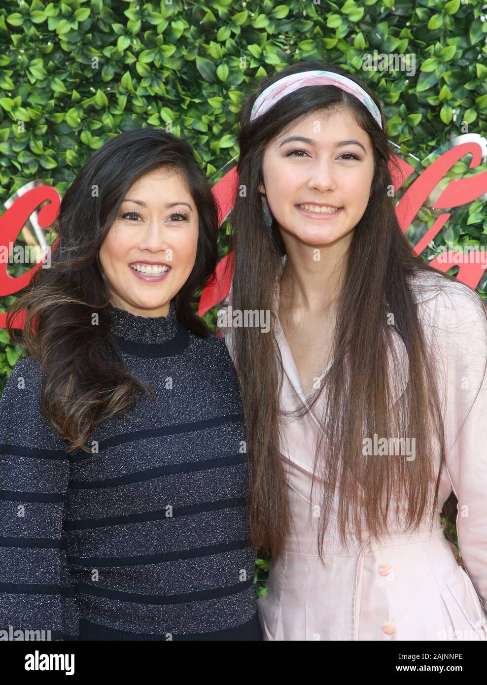 Los Angeles, USA. 4 janvier, 2020. Kiyomi Keara Hedican, Kristi Yamaguchi, à la 7e rencontre annuelle d'or Or Brunch à Virginia Robinson Gardens et Estate à Beverly Hills, Californie le 4 janvier 2020. Credit : Faye Sadou/media/Alamy Punch Live News Banque D'Images