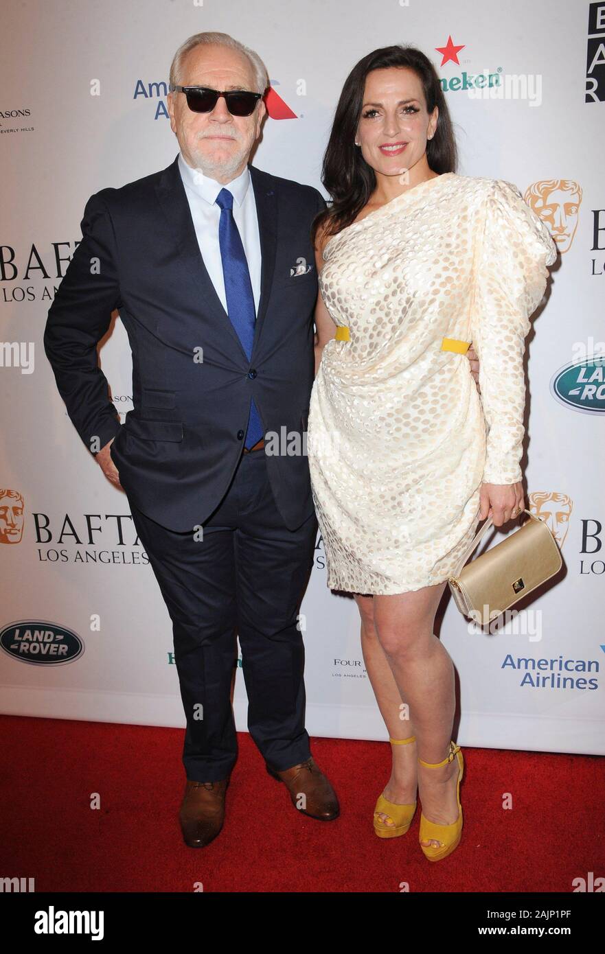 Los Angeles, CA. 4 janvier, 2020. Brian Cox, Nicole Ansari aux arrivées de BAFTA Tea Party, le Four Seasons Hotel Los Angeles, Los Angeles, CA 4 janvier 2020. Credit : Elizabeth Goodenough/Everett Collection/Alamy Live News Banque D'Images