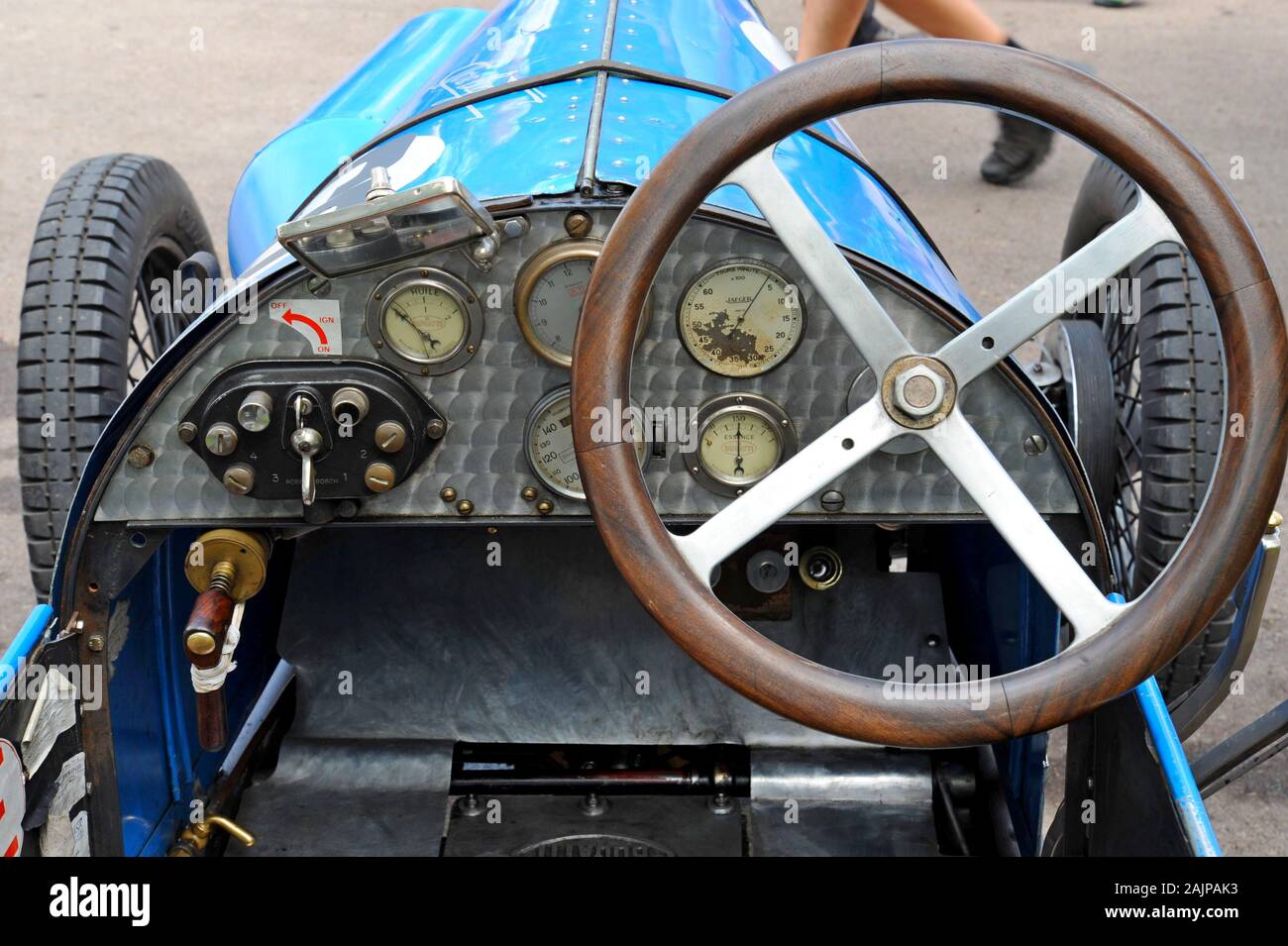 1922 Bugatti Type 13 Affiché À Prescott Hill Climb, Gloucestershire Banque D'Images