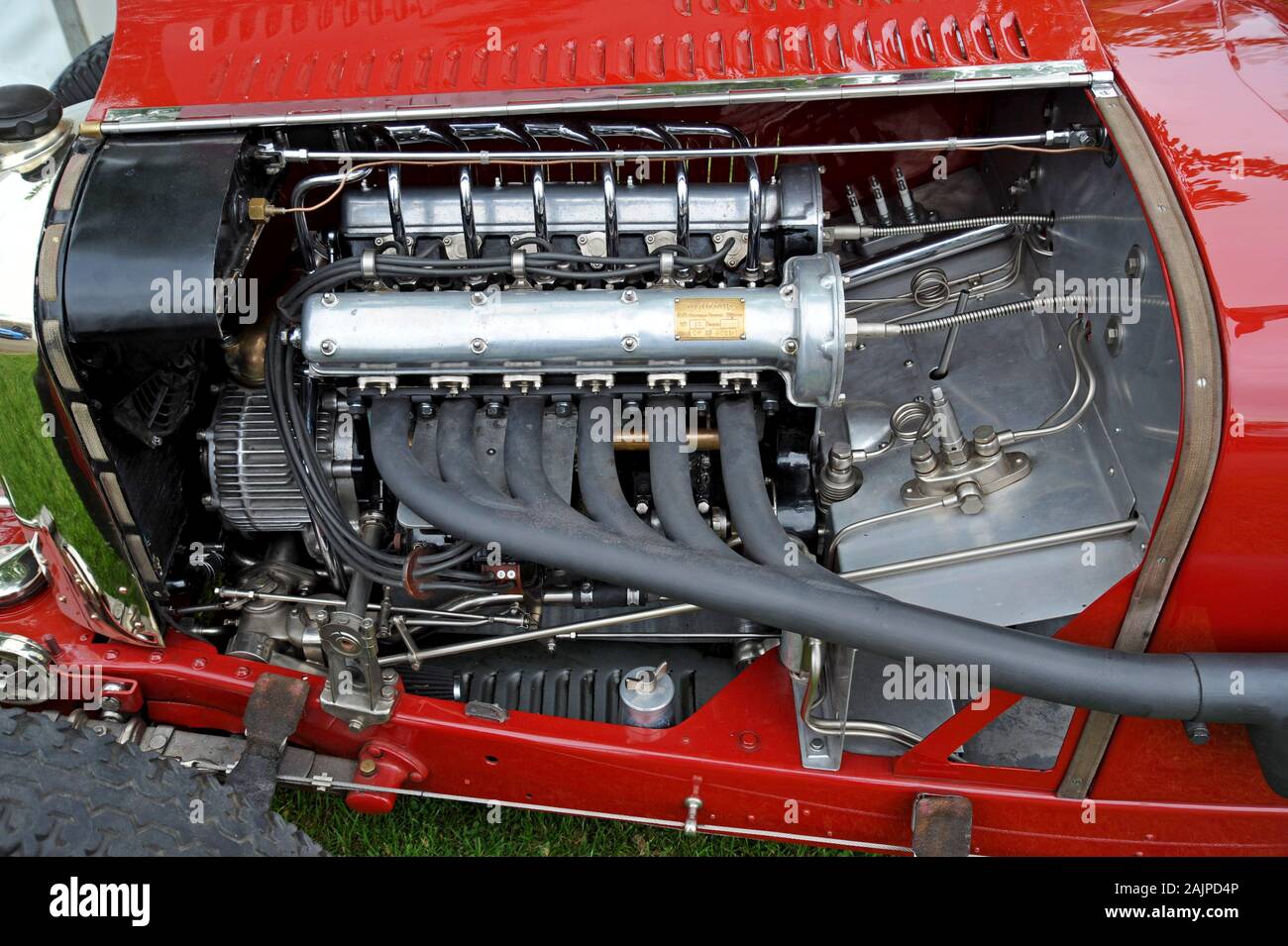 Un Amilcar Sport de 1927 est exposé au centre de course automobile De Prescott Hill Climb, Gloucestershire Banque D'Images