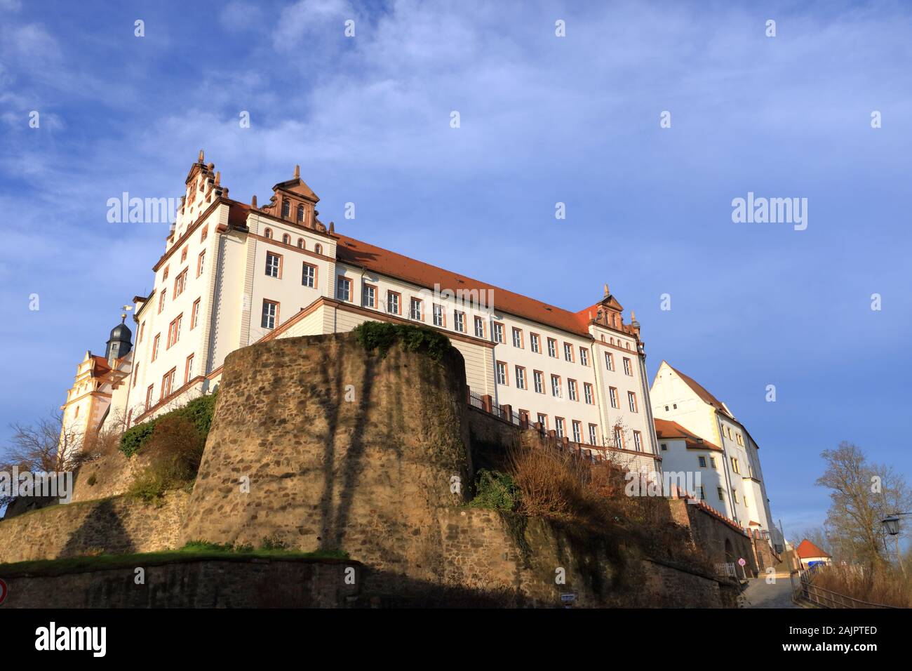 Le Château de Colditz, la célèbre prison de la Seconde Guerre mondiale, la Saxe en Allemagne de l'Est/Europe Banque D'Images