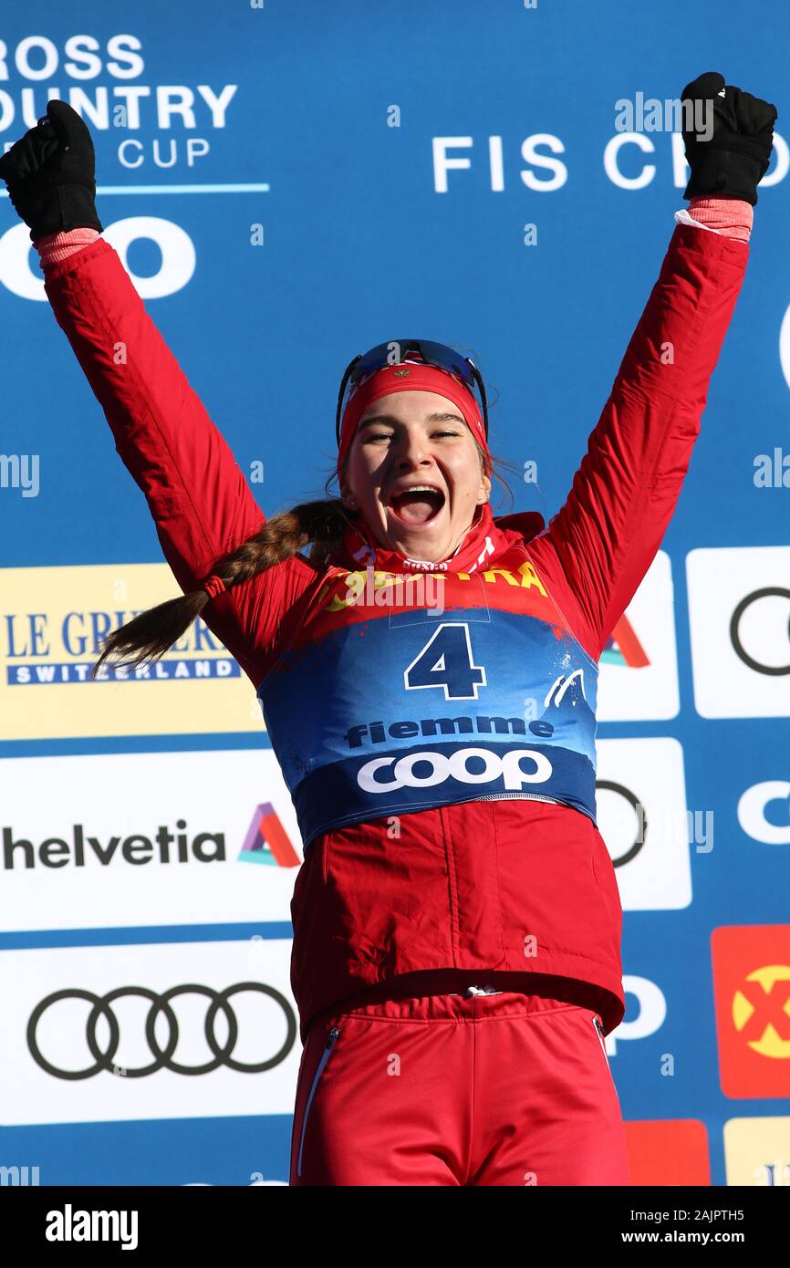 Val di Fiemme, en Italie. 05Th Jan, 2020. FIS Coupe du Monde de Ski de fond - Tour de ski 2020 à Val di Fiemme, Italie le 5 janvier, 2020 ; montée finale, le Norvégien Therese Johaug (NI) remporte le Tour. Credit : European Sports Agence photographique/Alamy Live News Banque D'Images