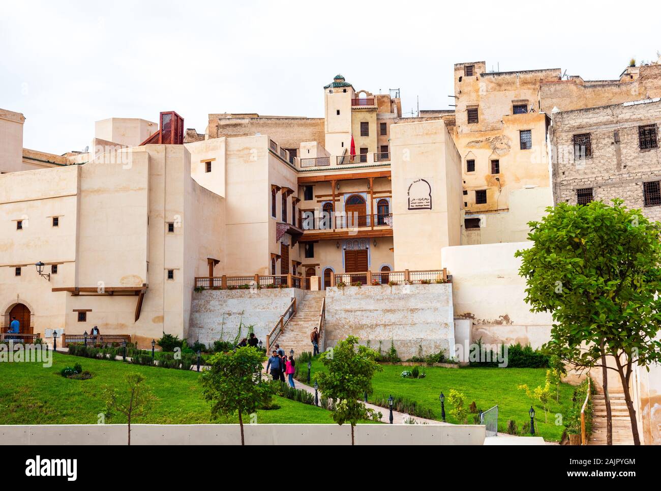 Fes, Maroc - 12 novembre 2019 : vue sur les bâtiments de l'ancienne médina Banque D'Images