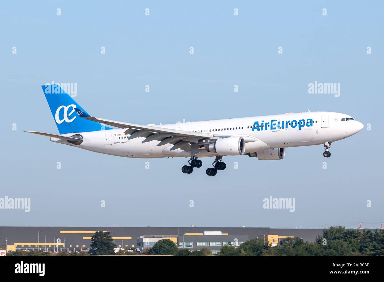 Paris, France - 16 août 2018 : Air Europa Airbus A330 avion à l'aéroport de Paris Orly (ORY) en France. Airbus est un constructeur aéronautique de Toulou Banque D'Images