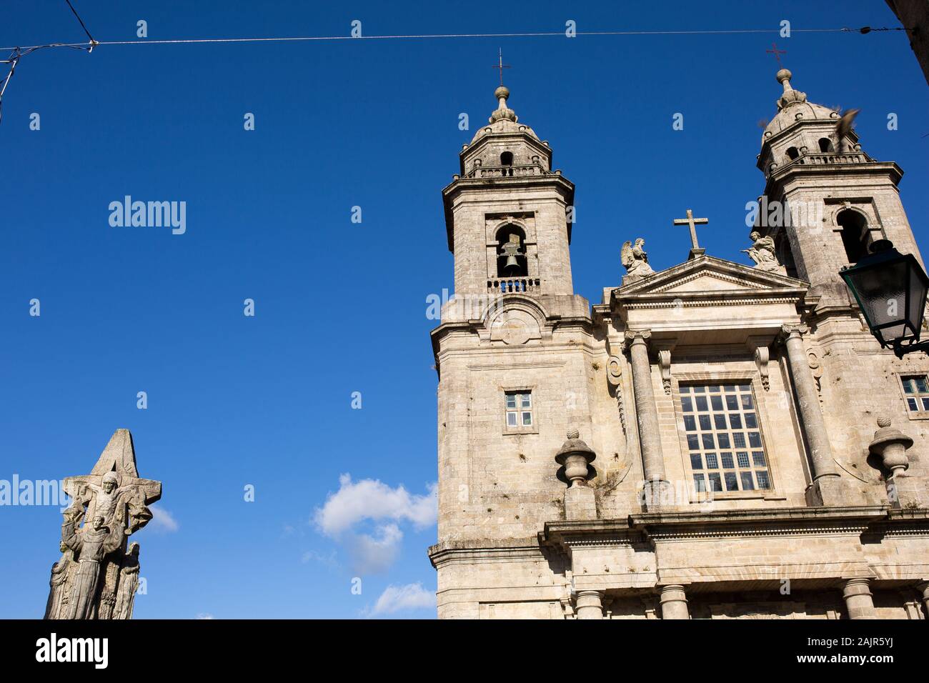 Église Saint Francisco. Santiago de Compostela. Espagne Banque D'Images