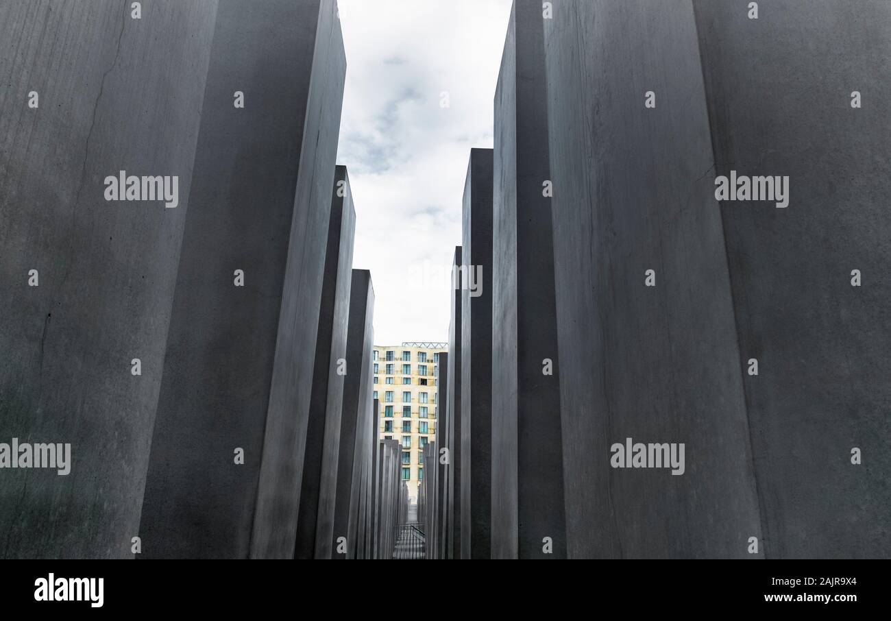 Mémorial aux Juifs assassinés d'europe Banque D'Images