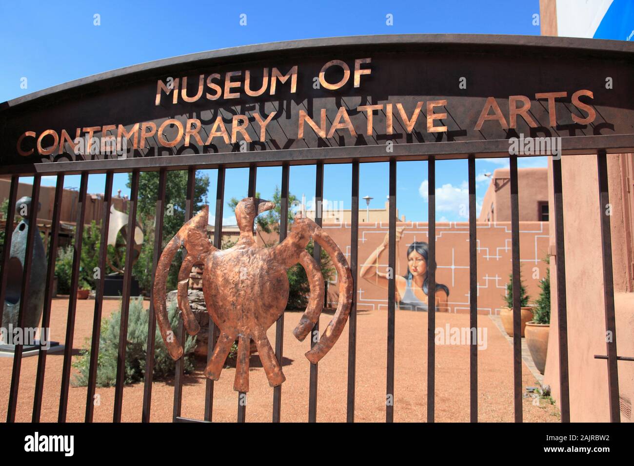 Musée d'Arts autochtones contemporains, Santa Fe, New Mexico, USA Banque D'Images