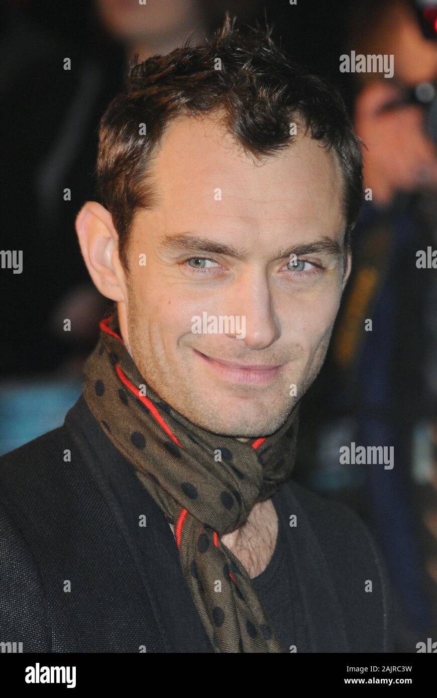 Jude Law. Sherlock Holmes', première mondiale, l'Empire Leicester Square, Londres. UK Banque D'Images