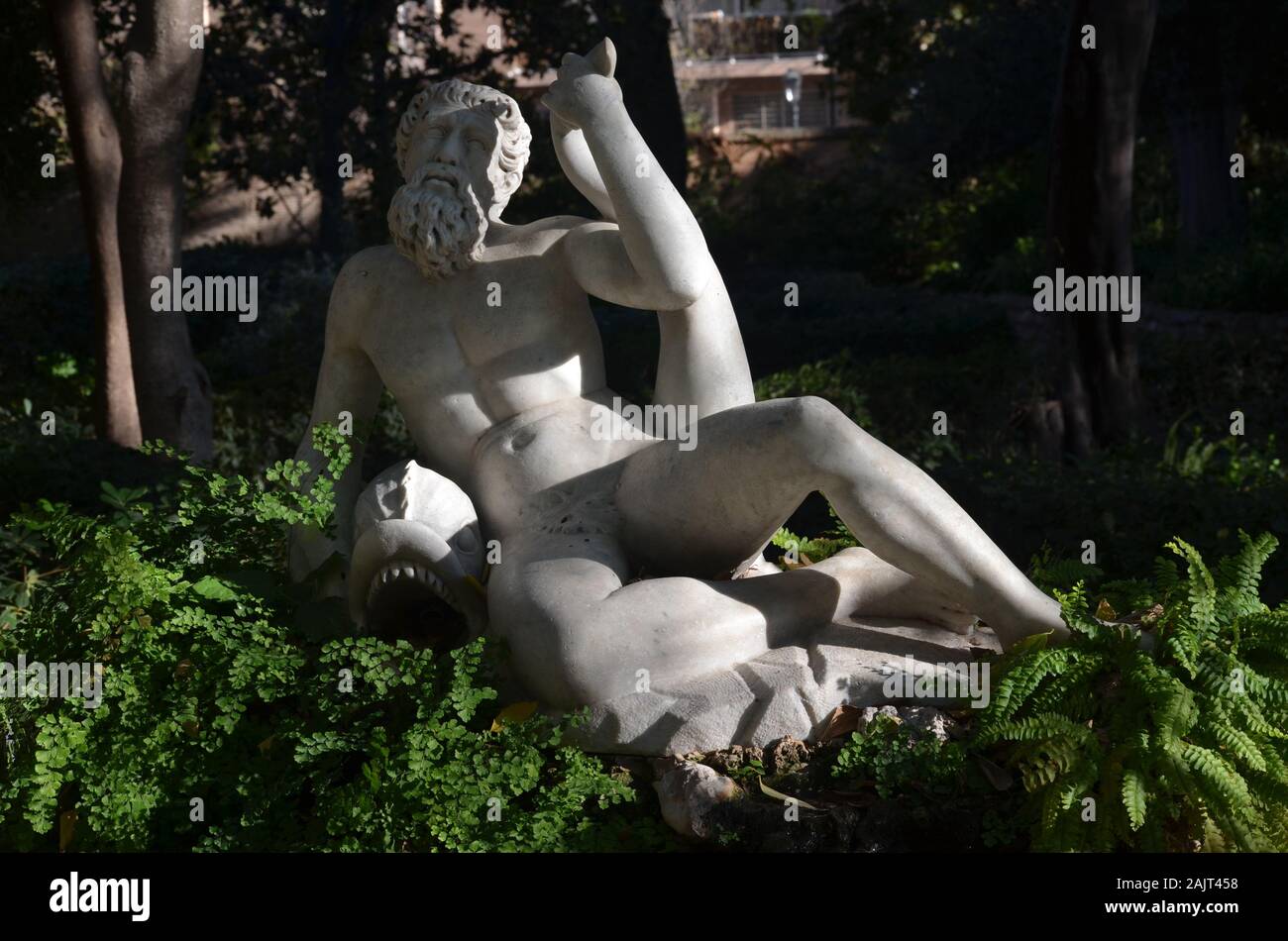 Le 19ème siècle Les Jardins de Montfort néoclassique à Valence, Espagne Banque D'Images