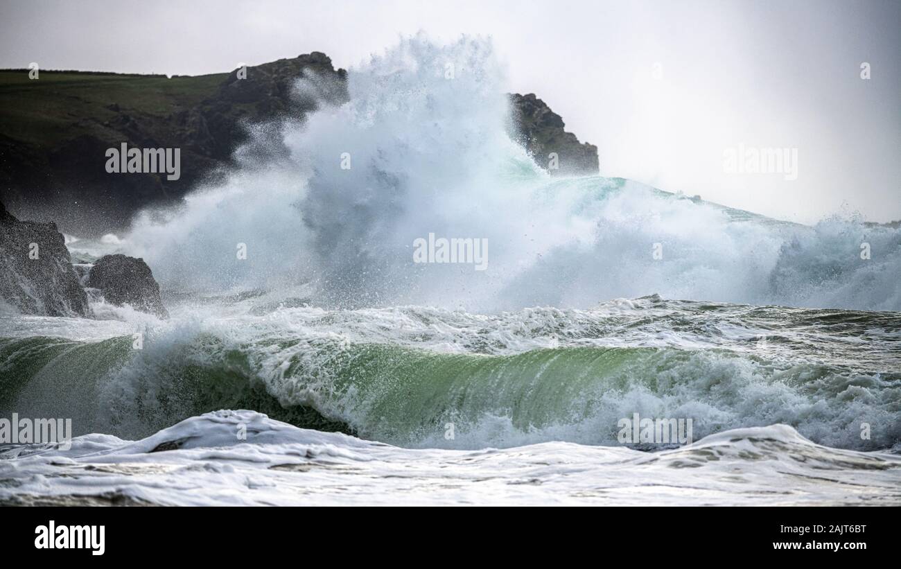 Dramatique Stormy seas à Cornwall # 6 Banque D'Images