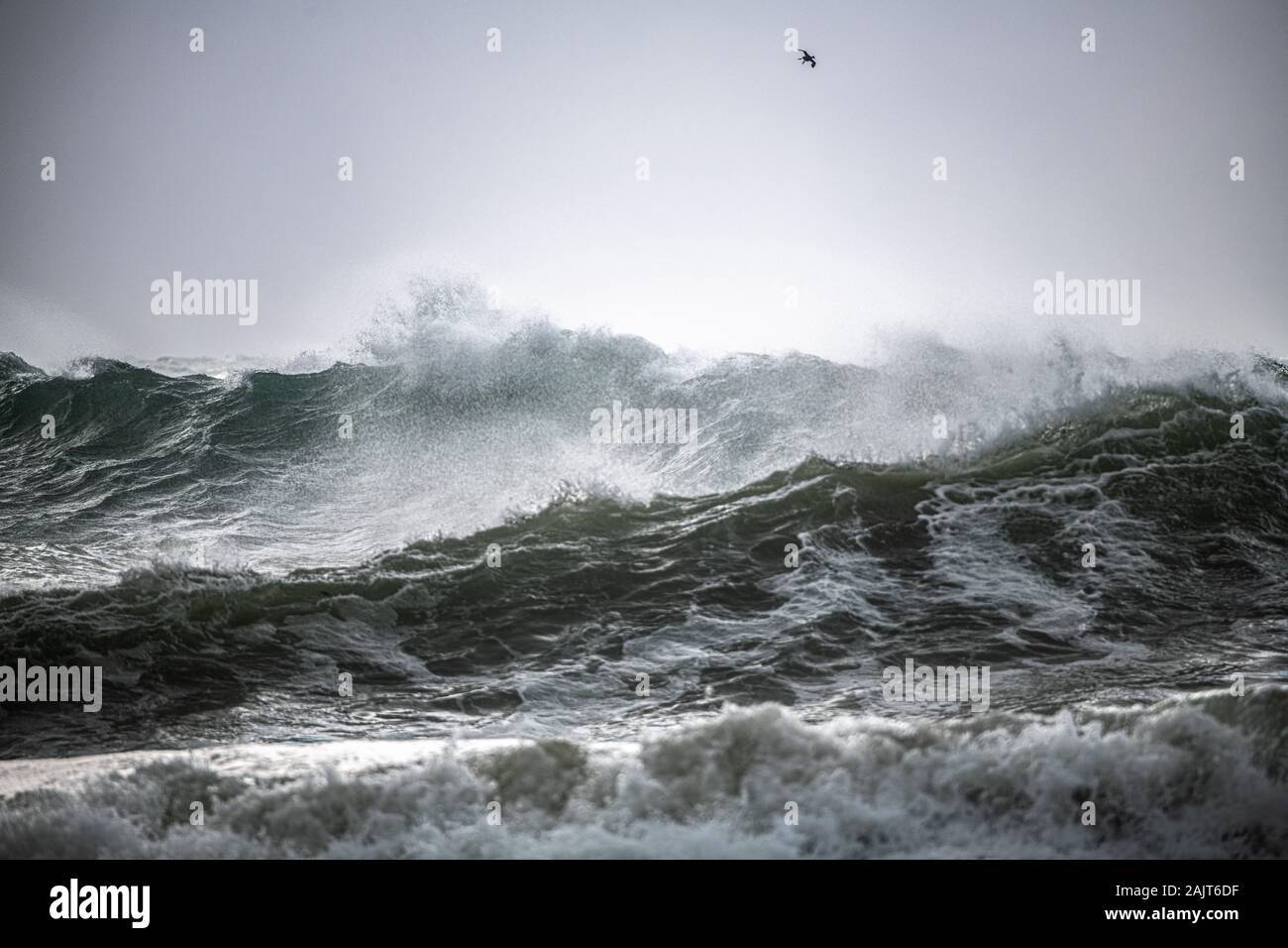 Dramatique Stormy seas à Cornwall # 2 Banque D'Images