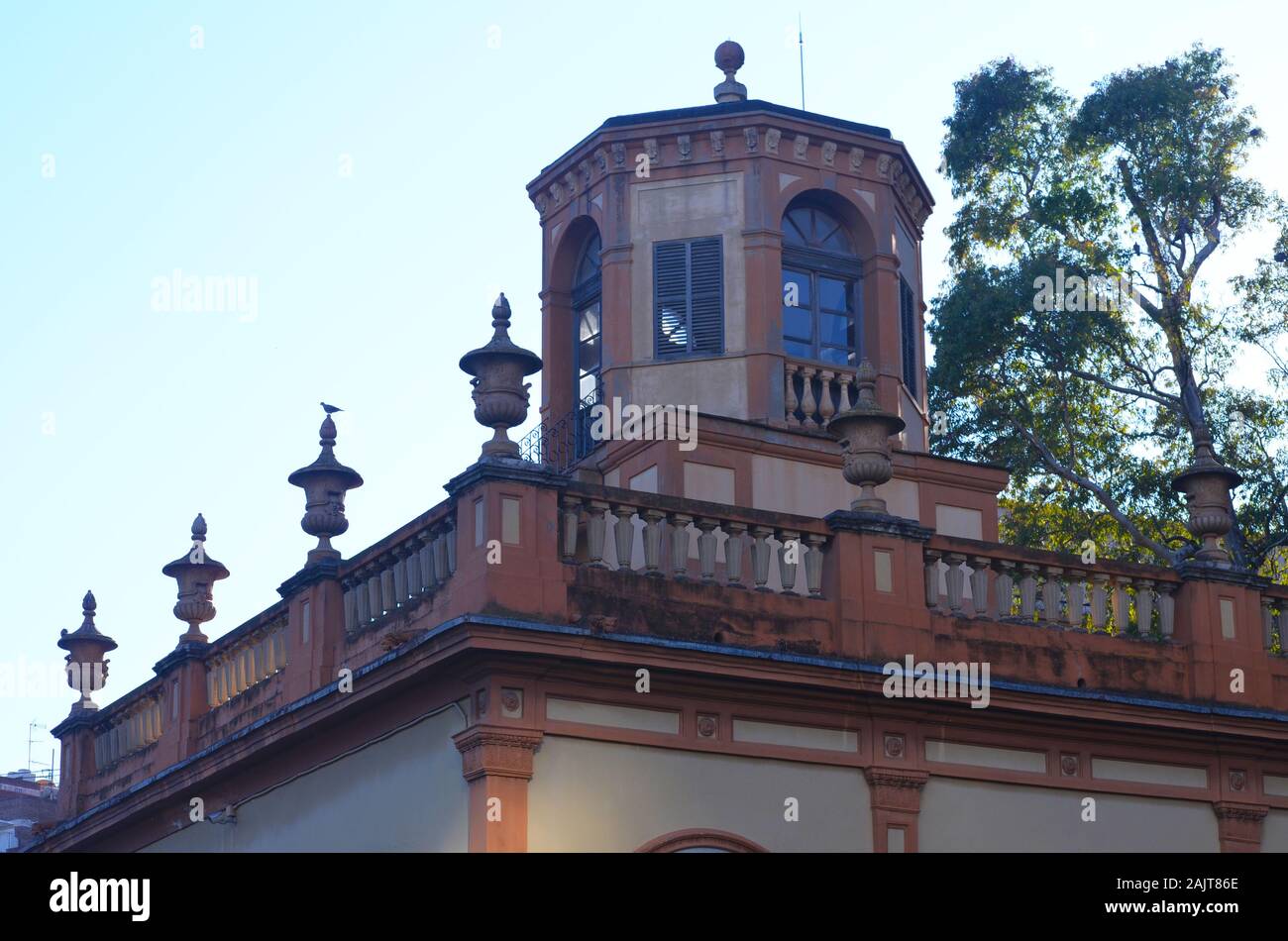 Le 19ème siècle Les Jardins de Montfort néoclassique à Valence, Espagne Banque D'Images