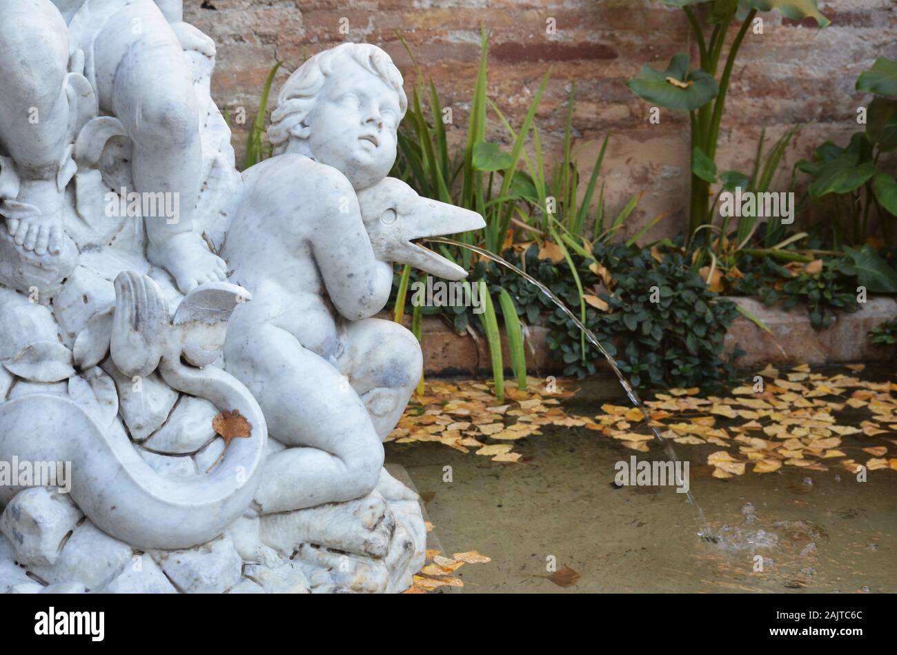 Le 19ème siècle Les Jardins de Montfort néoclassique à Valence, Espagne Banque D'Images