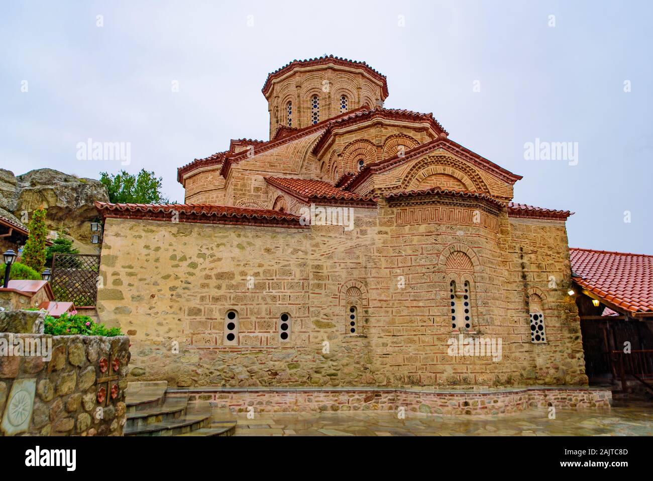Monastère orthodoxe de l'est dans la région de météores, Grèce Banque D'Images