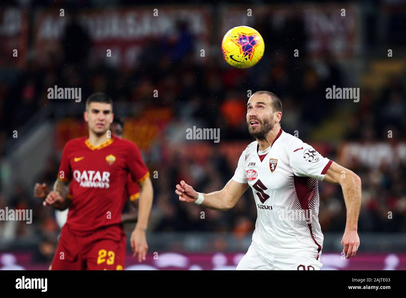 Lorenzo De Silvestri de Torino en action pendant le championnat d'Italie Serie A match de football entre les Roms et le Torino FC le 5 janvier 2020 au Stadio Olimpico à Rome, Italie - Photo Federico Proietti/ESPA-Images Banque D'Images