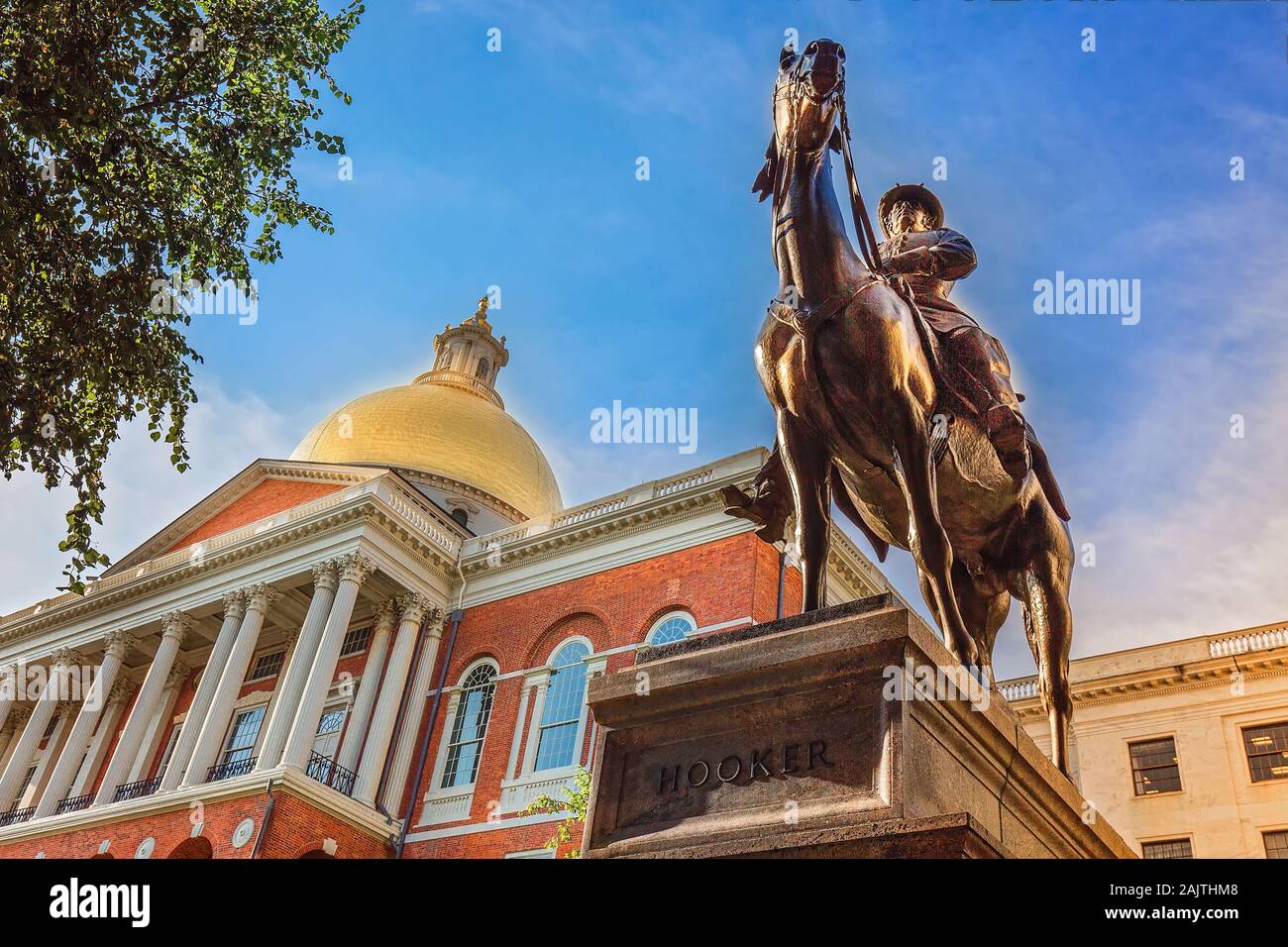 Old State House du Massachusetts, une attraction historique fréquemment visité par de nombreux touristes situé à proximité de monument Beacon Hill et la piste de la Liberté Banque D'Images