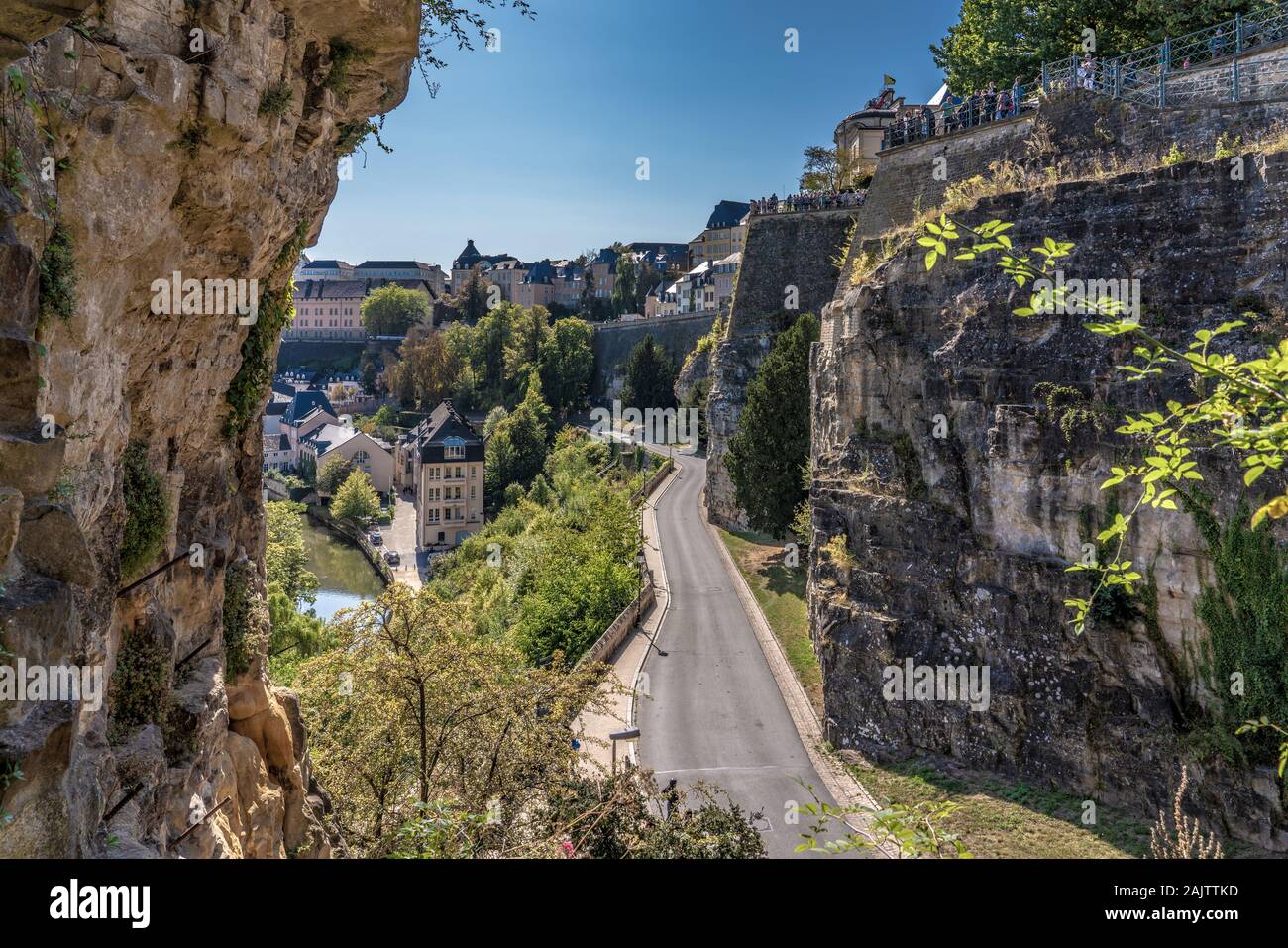La Ville de Luxembourg, Luxembourg - 21 SEPTEMBRE : La vue de casemates du Bock, une forteresse historique situé dans la vieille ville le 21 septembre 2019 dans Lu Banque D'Images