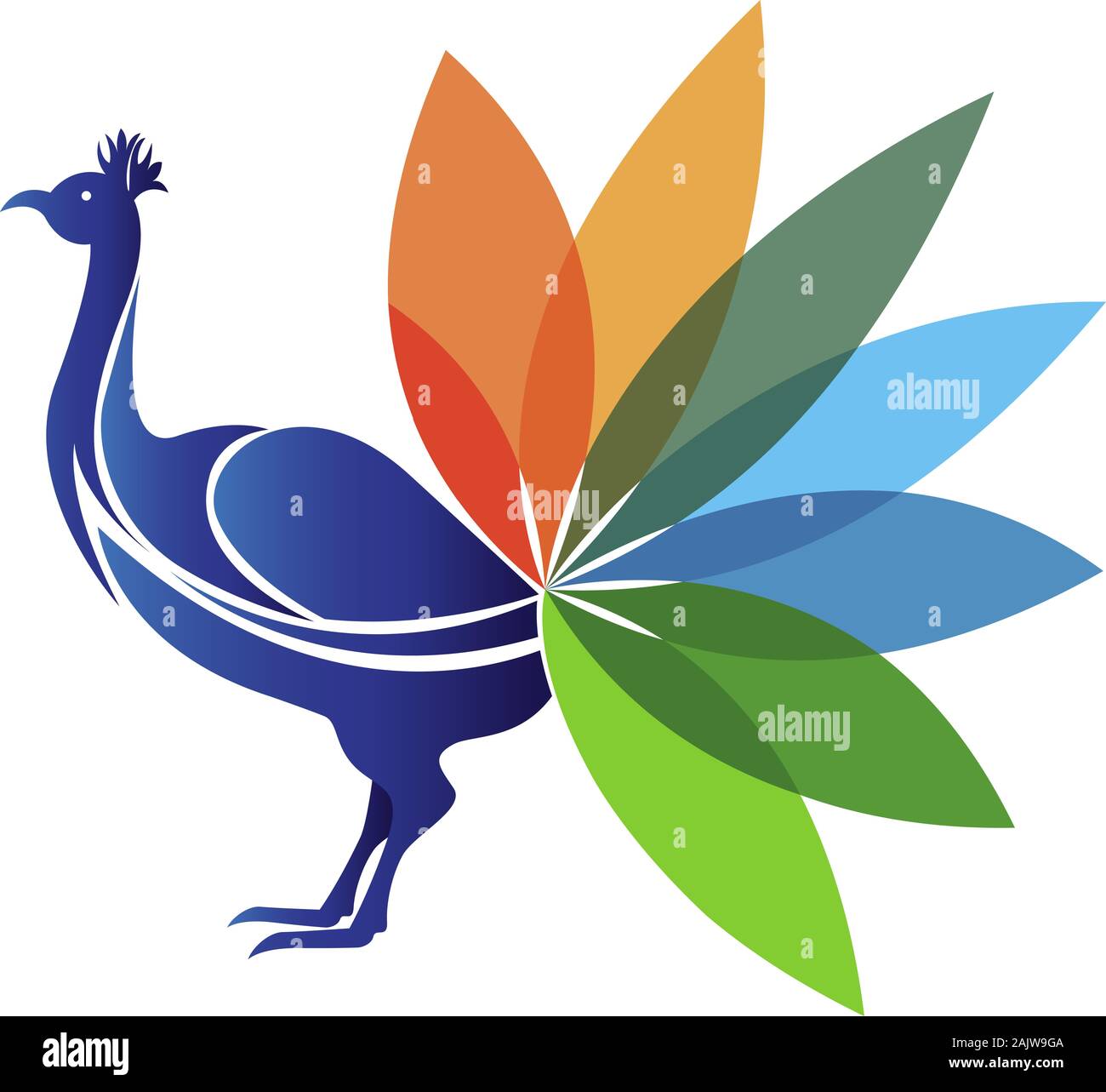 logo peacock Banque D'Images