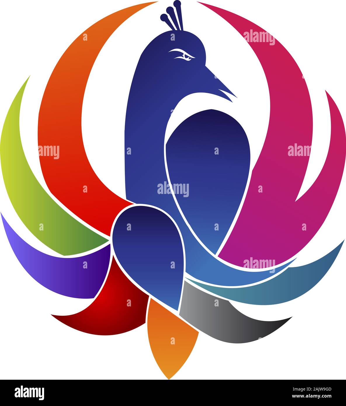 logo peacock Banque D'Images