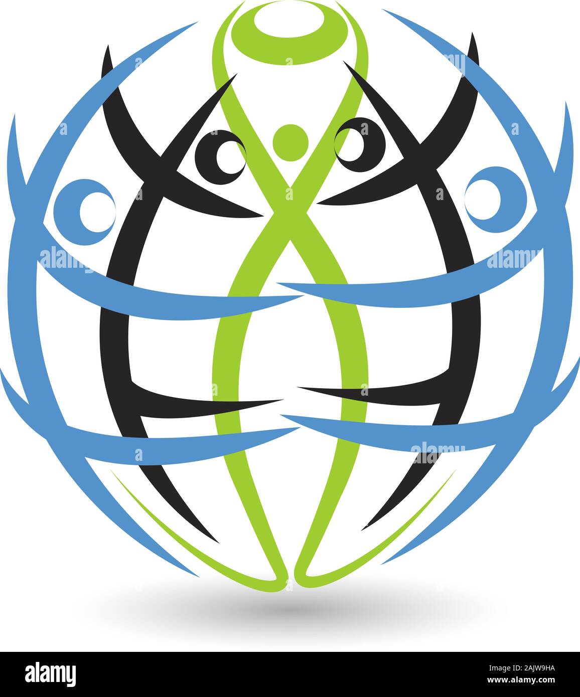Logo globe Banque D'Images