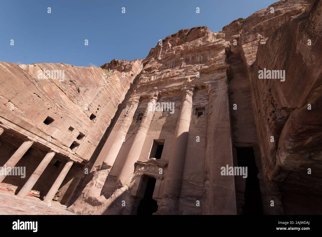 (Le monastère Ad-Deir) à Petra, Jordanie site du patrimoine Banque D'Images