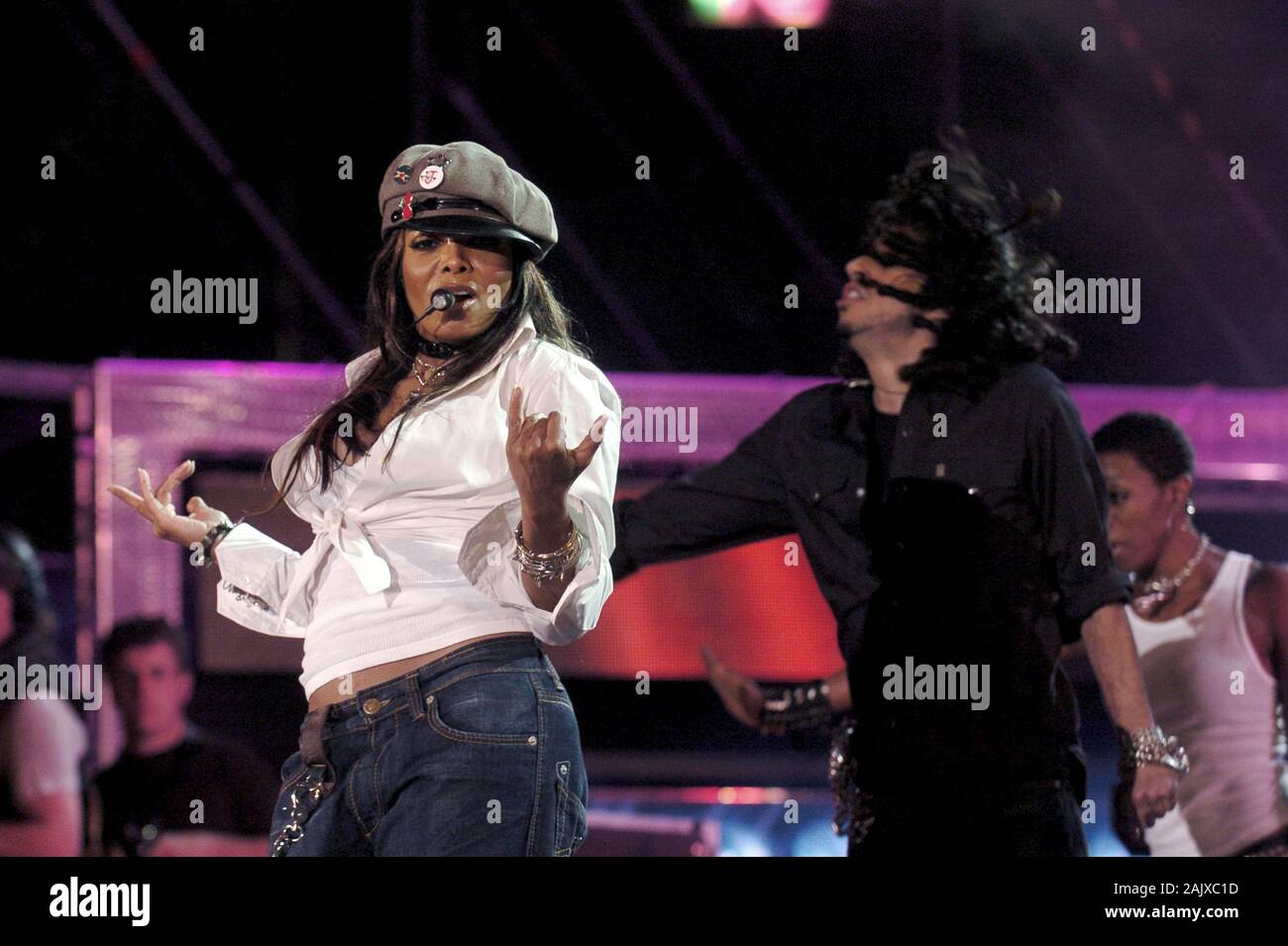 29/05/2004 Milan Italie Festivalbar , concert live de Janet Jackson à l'Arena Civica Photo Fabio Diena Banque D'Images