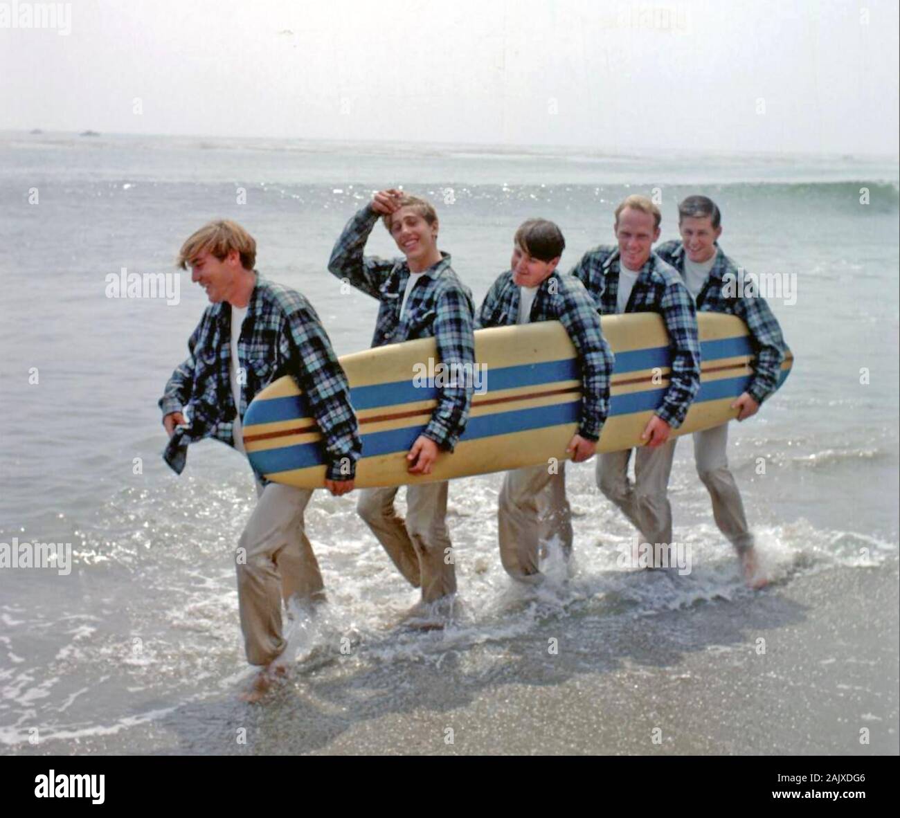 BEACH BOYS photo promotionnelle de groupe de rock américain à propos de 1962 Banque D'Images