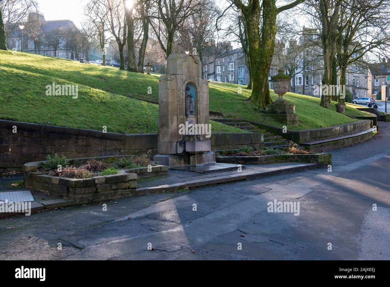 Sainte Anne est bien la source d'eau de source thermale de Buxton, la ville thermale la plus élevée en Angleterre Banque D'Images