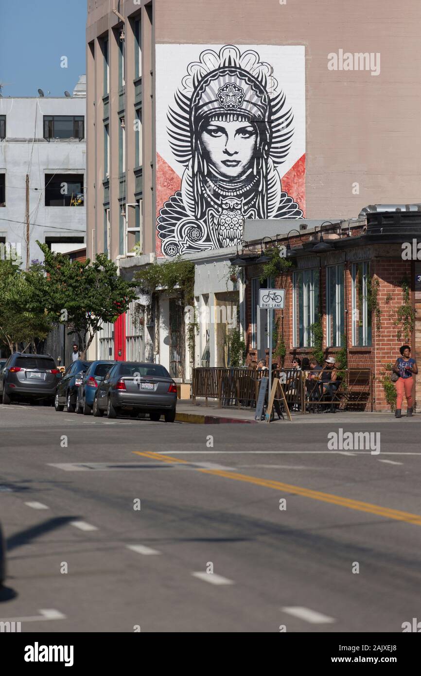 Le quartier des Arts est un quartier sur l'extrémité est du centre-ville de Los Angeles, Californie aux États-Unis Banque D'Images