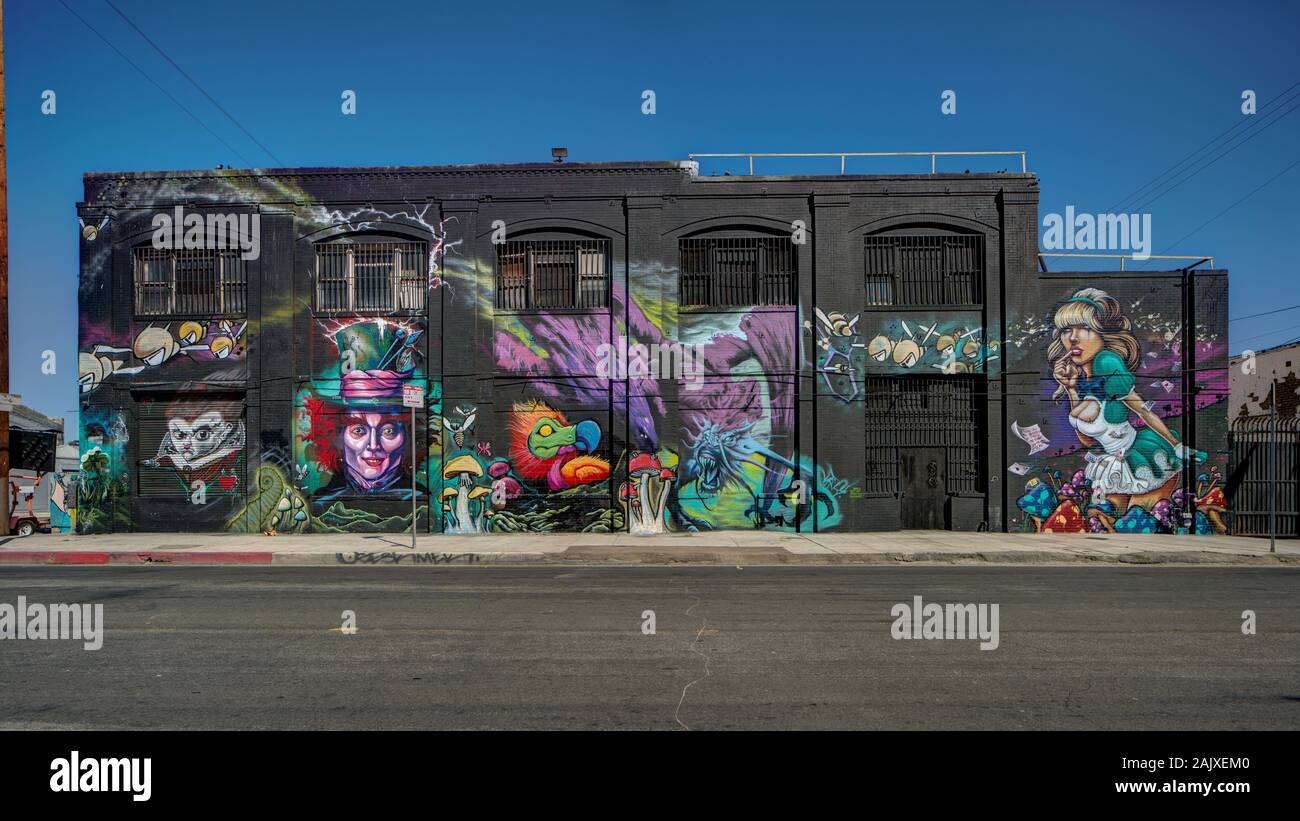 Le quartier des Arts est un quartier sur l'extrémité est du centre-ville de Los Angeles, Californie aux États-Unis Banque D'Images