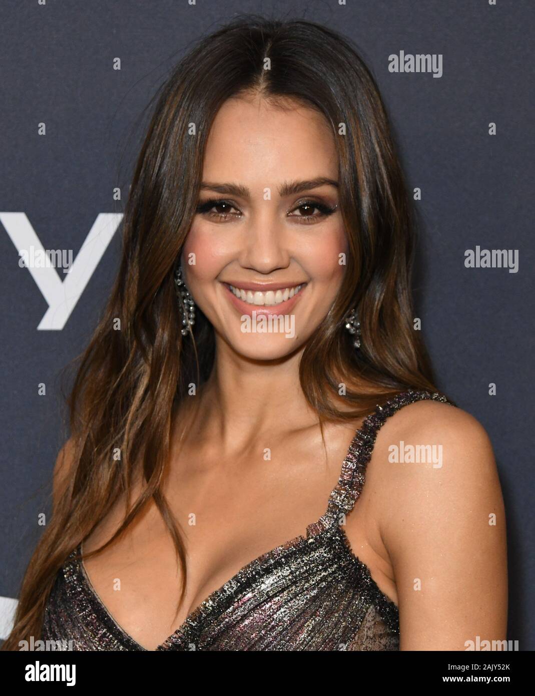 Los Angeles, Californie, USA. 05 janvier 2020 - Los Angeles, Californie - Jessica Alba. 21e Congrès annuel et Warner Bros. InStyle Golden Globes After Party qui a eu lieu au Beverly Hilton Hotel. Crédit photo : Birdie Thompson/AdMedia /MediaPunch MediaPunch Crédit : Inc/Alamy Live News Banque D'Images