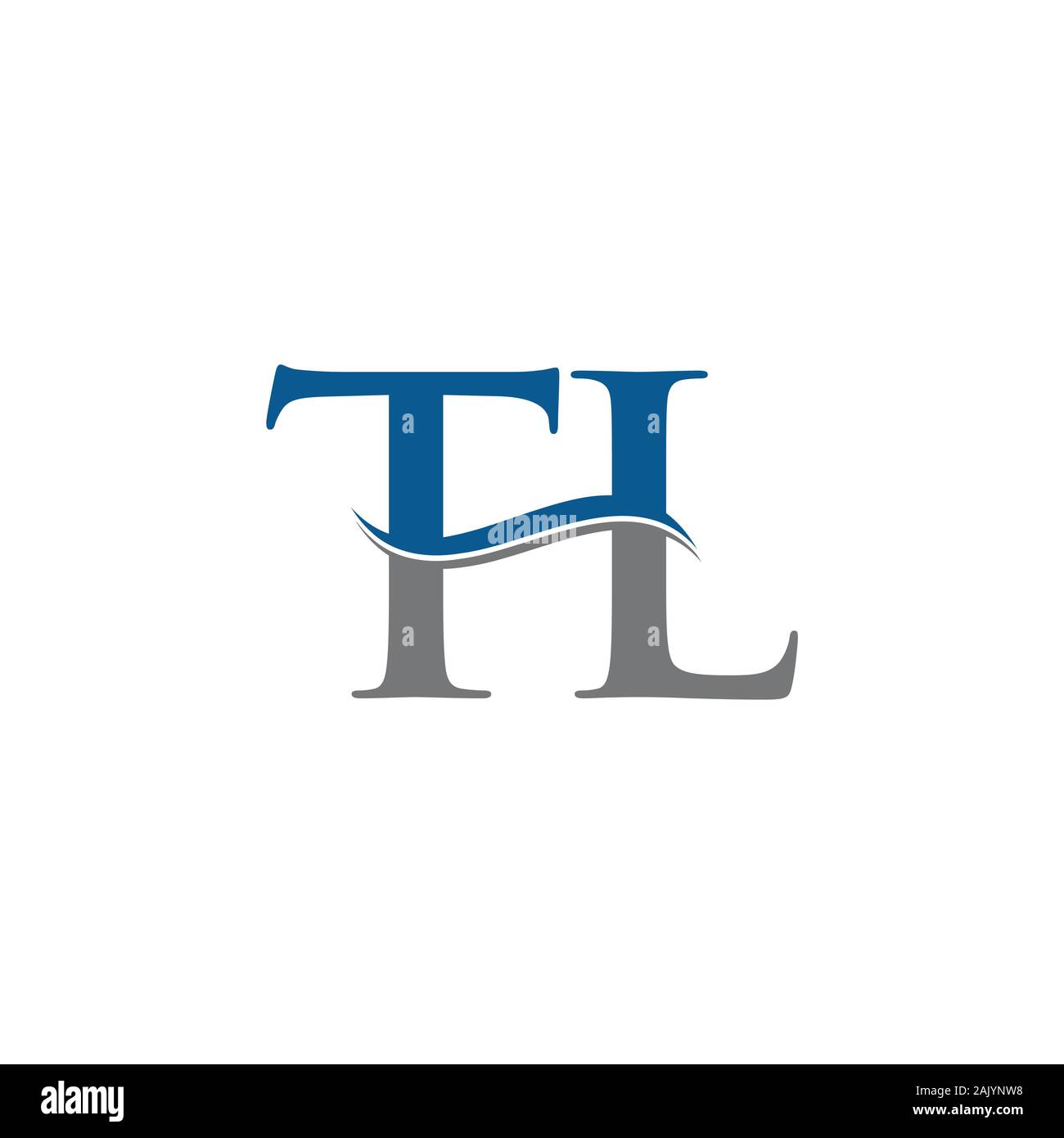 Lettre initiale de conception de logo TL modèle vectoriel. Conception de Logo Lettre TL Illustration de Vecteur