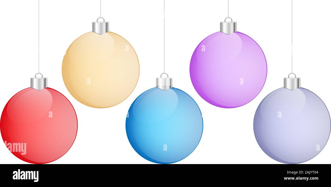 Boules de Noël Illustration de Vecteur