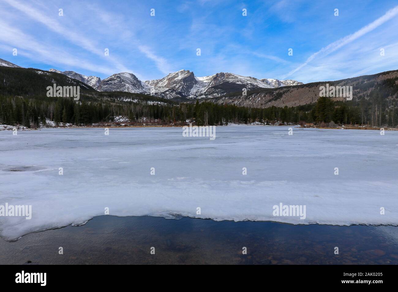 Sprague Lake, Colorado Banque D'Images