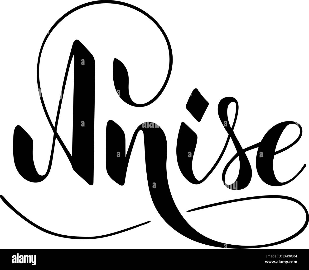 Vector hand written anis texte isolé sur fond blanc. Saine cuisine fines herbes et épices pour la cuisine. Brushpen Script avec lettrage s'épanouit. Illustration de Vecteur