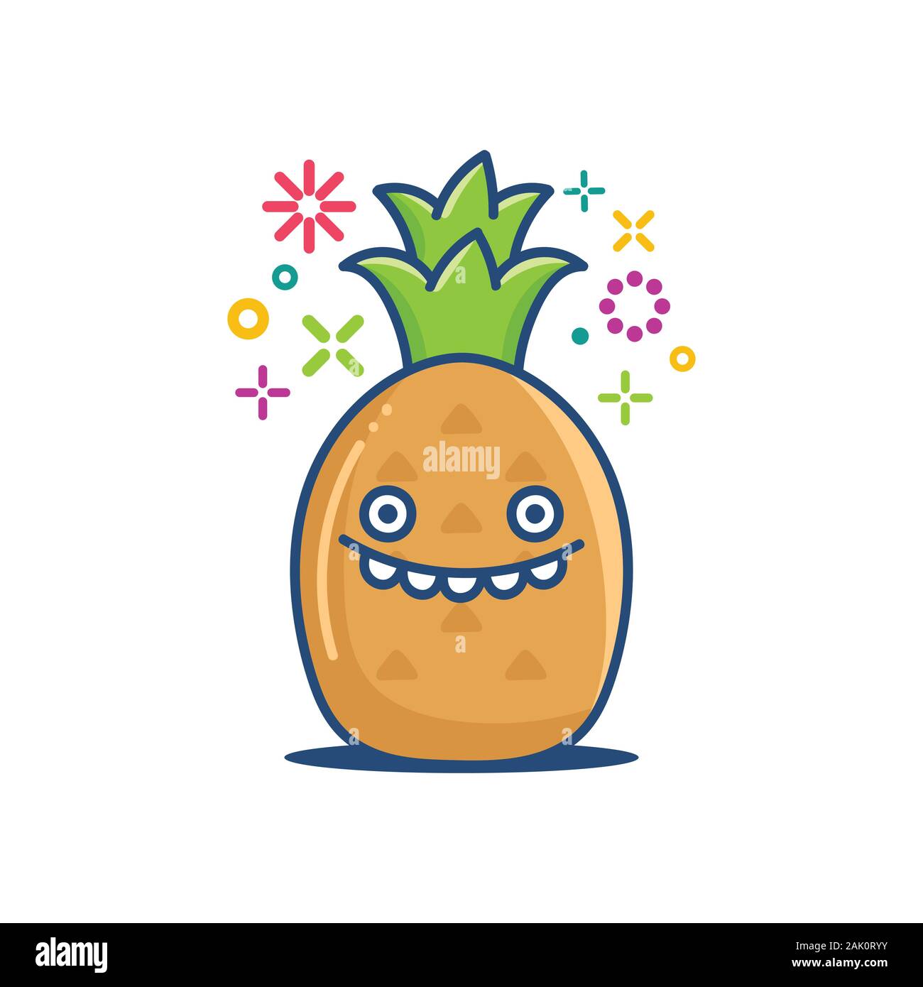 Cartoon happy pineapple Banque de photographies et d'images à haute  résolution - Page 3 - Alamy
