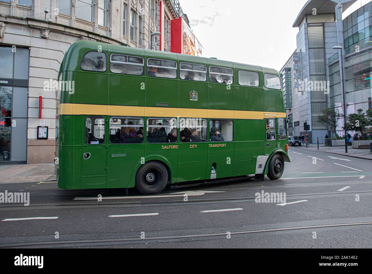 Salford City Bus Transport à Manchester en Angleterre 2019 Banque D'Images