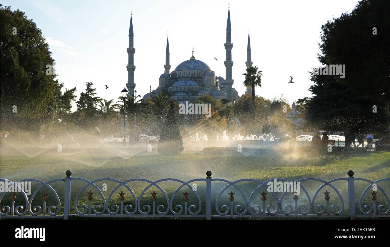 Mosquée bleue à Istanbul, Turquie Banque D'Images