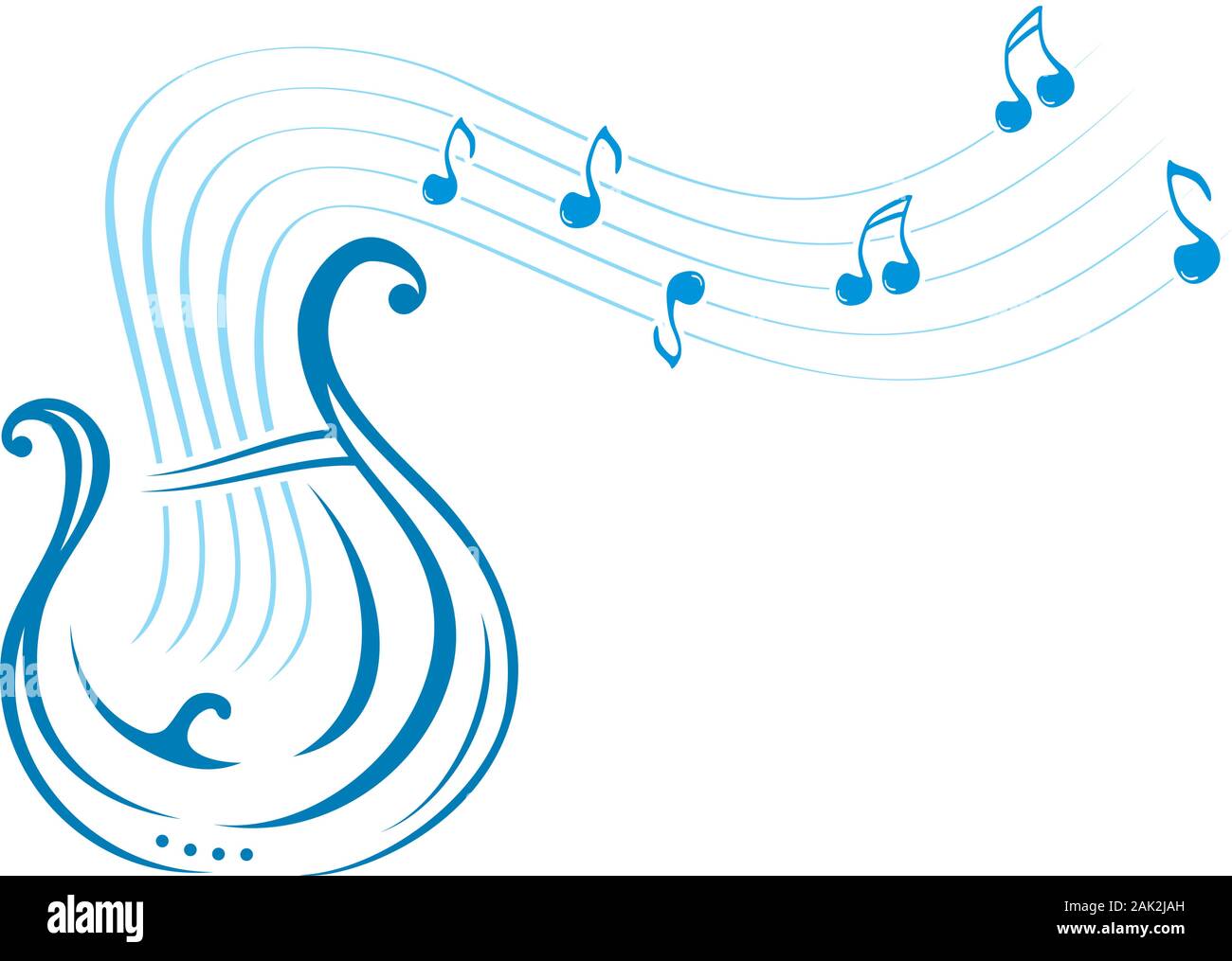 Musique de la lyre Illustration de Vecteur
