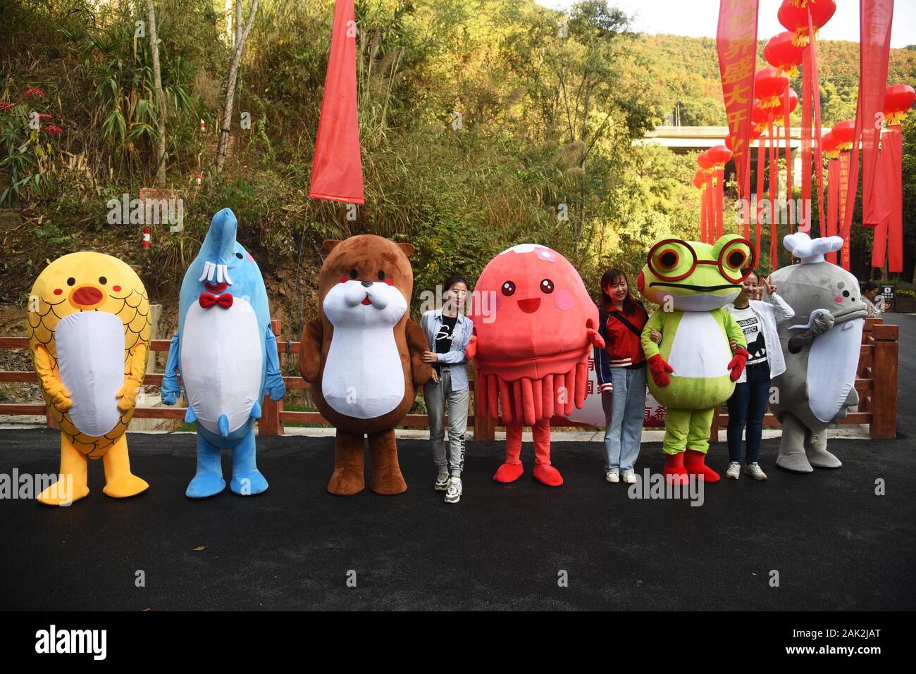 Yunnan, Yunnan, Chine. Jan 7, 2020. Yunnan, Chine-Le 6 janvier 2020, le premier aquarium de poissons d'eau douce le long de la rivière du Mékong a ouvert ses portes à Xishuangbanna, province du Yunnan. Crédit : SIPA Asie/ZUMA/Alamy Fil Live News Banque D'Images